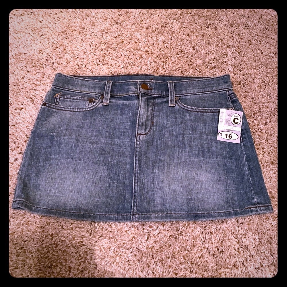 Mini Jean Skirt